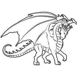 Раскраска: дракон (Животные) #5697 - Бесплатные раскраски для печати