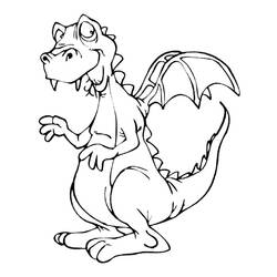 Раскраска: дракон (Животные) #5699 - Бесплатные раскраски для печати