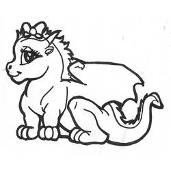 Раскраска: дракон (Животные) #5703 - Раскраски для печати