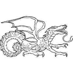Раскраски: дракон - Раскраски для печати
