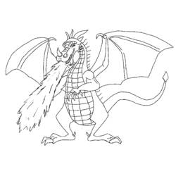 Раскраска: дракон (Животные) #5711 - Раскраски для печати