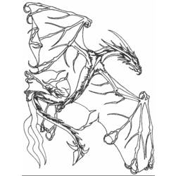 Раскраска: дракон (Животные) #5716 - Бесплатные раскраски для печати