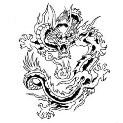 Раскраска: дракон (Животные) #5730 - Бесплатные раскраски для печати