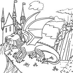 Раскраска: дракон (Животные) #5736 - Бесплатные раскраски для печати