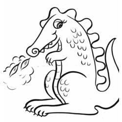 Раскраска: дракон (Животные) #5744 - Бесплатные раскраски для печати