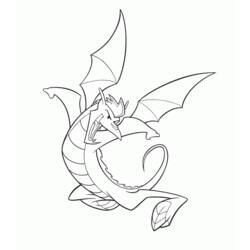 Раскраска: дракон (Животные) #5747 - Бесплатные раскраски для печати