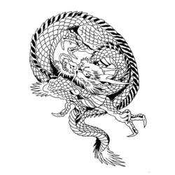 Раскраска: дракон (Животные) #5753 - Раскраски для печати
