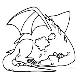 Раскраска: дракон (Животные) #5760 - Бесплатные раскраски для печати