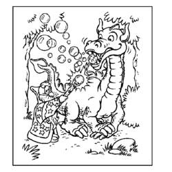Раскраска: дракон (Животные) #5781 - Бесплатные раскраски для печати