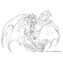 Раскраска: дракон (Животные) #5784 - Раскраски для печати