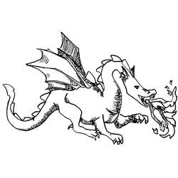 Раскраска: дракон (Животные) #5787 - Раскраски для печати