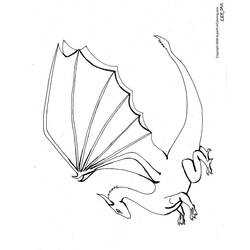 Раскраска: дракон (Животные) #5797 - Раскраски для печати
