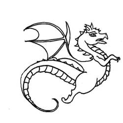 Раскраска: дракон (Животные) #5820 - Раскраски для печати