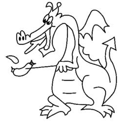 Раскраска: дракон (Животные) #5823 - Бесплатные раскраски для печати