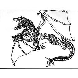Раскраска: дракон (Животные) #5825 - Раскраски для печати