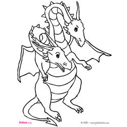 Раскраска: дракон (Животные) #5841 - Раскраски для печати