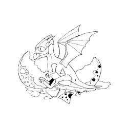 Раскраска: дракон (Животные) #5852 - Бесплатные раскраски для печати