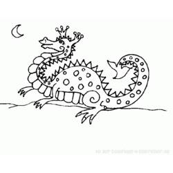 Раскраска: дракон (Животные) #5853 - Бесплатные раскраски для печати