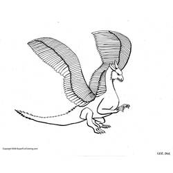 Раскраска: дракон (Животные) #5863 - Бесплатные раскраски для печати