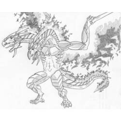 Раскраска: дракон (Животные) #5869 - Раскраски для печати