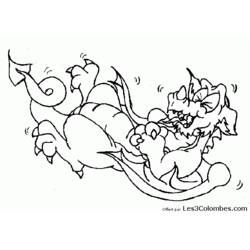 Раскраска: дракон (Животные) #5872 - Бесплатные раскраски для печати