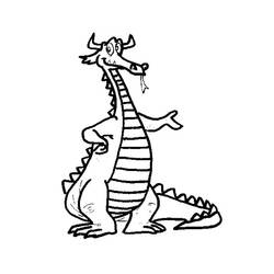 Раскраска: дракон (Животные) #5885 - Бесплатные раскраски для печати