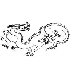 Раскраска: дракон (Животные) #5894 - Бесплатные раскраски для печати