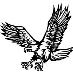 Раскраска: орел (Животные) #288 - Раскраски для печати