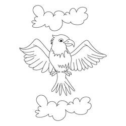 Раскраска: орел (Животные) #306 - Раскраски для печати