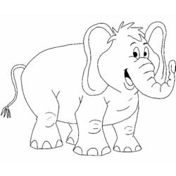 Раскраска: слон (Животные) #6304 - Раскраски для печати