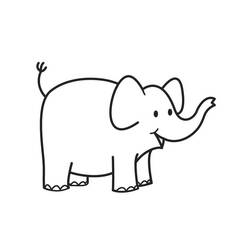 Раскраска: слон (Животные) #6309 - Бесплатные раскраски для печати