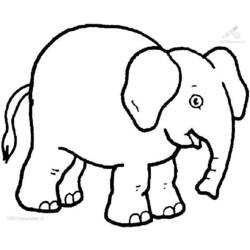 Раскраска: слон (Животные) #6312 - Бесплатные раскраски для печати