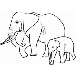 Раскраска: слон (Животные) #6322 - Раскраски для печати