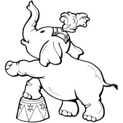 Раскраска: слон (Животные) #6328 - Бесплатные раскраски для печати