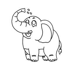 Раскраска: слон (Животные) #6347 - Раскраски для печати