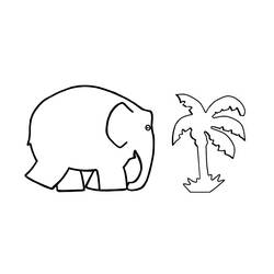 Раскраска: слон (Животные) #6352 - Раскраски для печати