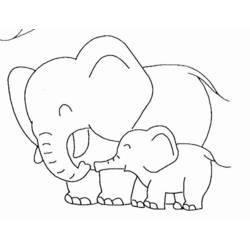 Раскраска: слон (Животные) #6355 - Бесплатные раскраски для печати