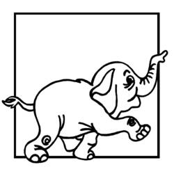 Раскраска: слон (Животные) #6358 - Бесплатные раскраски для печати