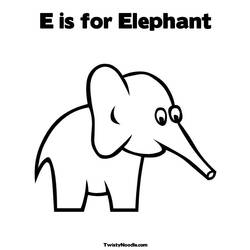 Раскраска: слон (Животные) #6363 - Бесплатные раскраски для печати