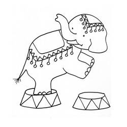 Раскраска: слон (Животные) #6368 - Бесплатные раскраски для печати