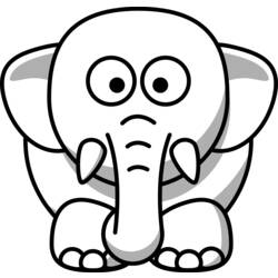 Раскраска: слон (Животные) #6370 - Раскраски для печати