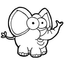 Раскраска: слон (Животные) #6372 - Бесплатные раскраски для печати