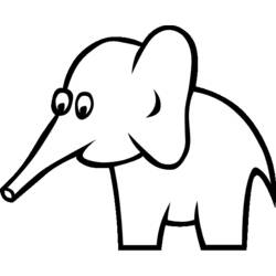 Раскраска: слон (Животные) #6374 - Бесплатные раскраски для печати