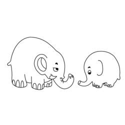 Раскраска: слон (Животные) #6375 - Бесплатные раскраски для печати