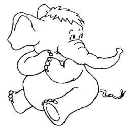 Раскраска: слон (Животные) #6379 - Бесплатные раскраски для печати