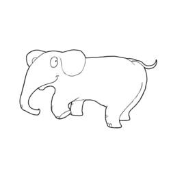 Раскраска: слон (Животные) #6390 - Бесплатные раскраски для печати