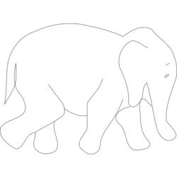 Раскраска: слон (Животные) #6396 - Бесплатные раскраски для печати