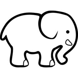 Раскраска: слон (Животные) #6408 - Раскраски для печати