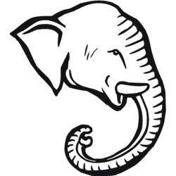 Раскраска: слон (Животные) #6410 - Раскраски для печати