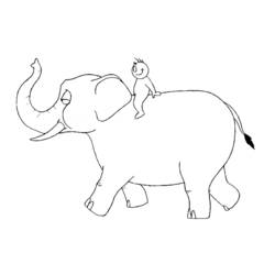 Раскраска: слон (Животные) #6411 - Бесплатные раскраски для печати